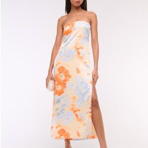 Abercrombie & Fitch Julia Strapless Slip Maxi Dress SZ M